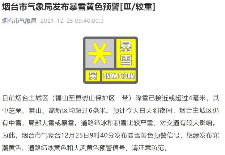 黑龙江省牡丹江市发布暴雪黄色预警