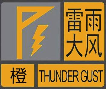 福建省古田县发布雷雨大风橙色预警_1