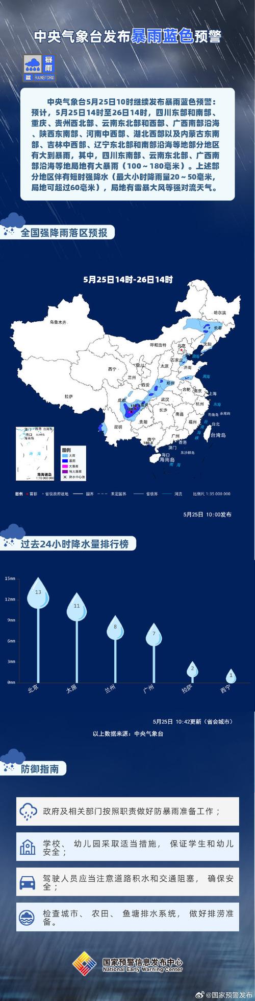 重庆市彭水苗族土家族自治县发布暴雨蓝色预警