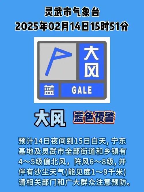 辽宁省鞍山市发布大风蓝色预警_2