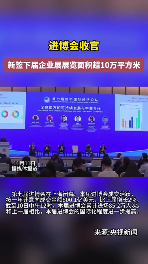 (第七届进博会)中国将进一步助全球南方国家工业与城镇化发展