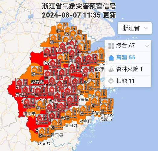 警惕中暑!未来五天浙江将有持续性高温天气 局地最高温可超41℃