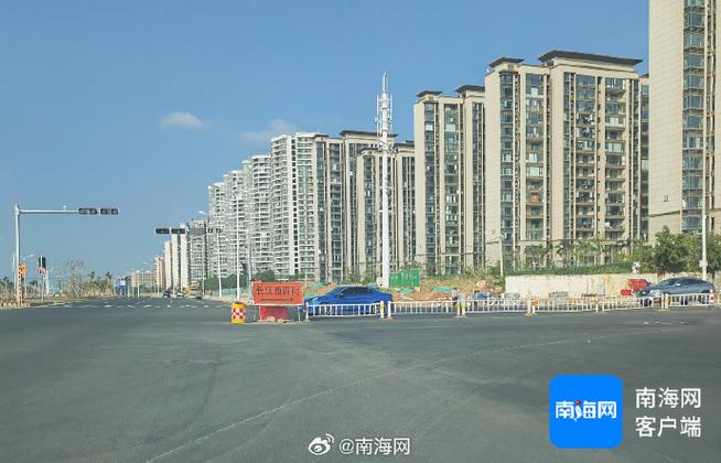 这个路口修好了 海口西海岸居民上高速更方便