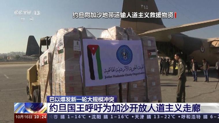 约旦国王会见埃及总统 呼吁尽快实现加沙地带人道主义停火