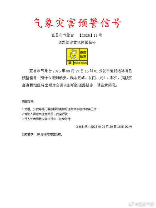河南省周口市发布道路结冰黄色预警_1