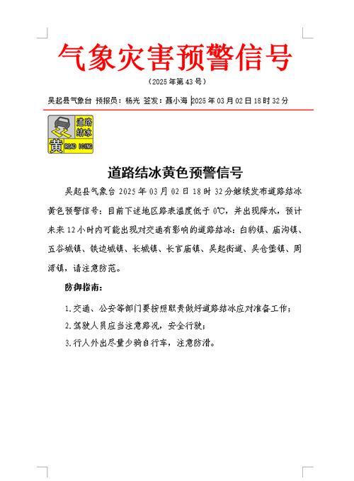 青海省称多县发布道路结冰黄色预警_2