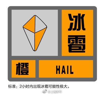 青海省刚察县发布冰雹橙色预警_1
