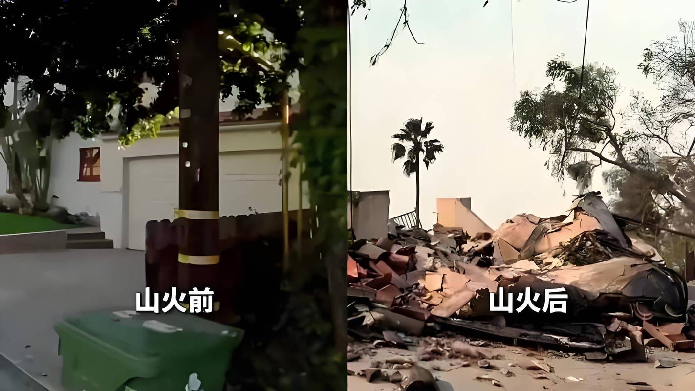 降雨难阻火势 美国多地遭遇山火已致1人死亡