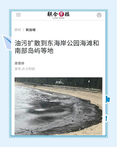 油料泄漏!新加坡多个海滩紧急关闭