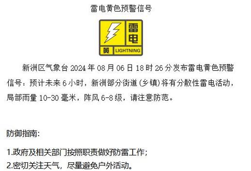 湖北省远安县发布雷电黄色预警_2