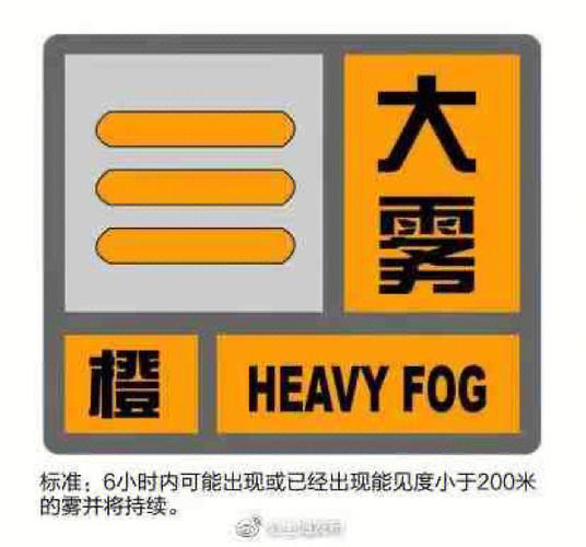 陕西省宝塔区发布大雾橙色预警
