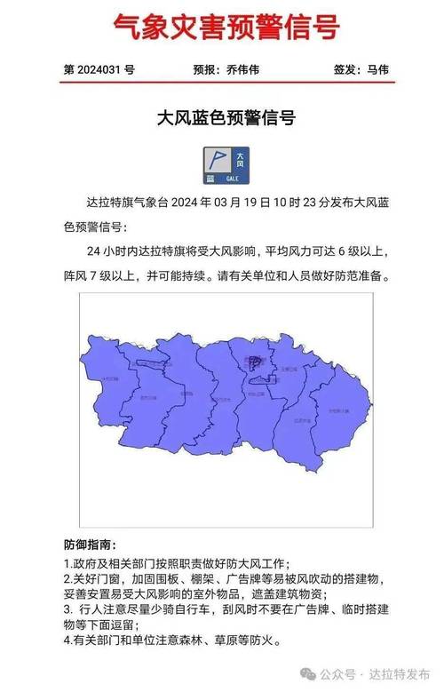 陕西省长安区发布大风蓝色预警_1