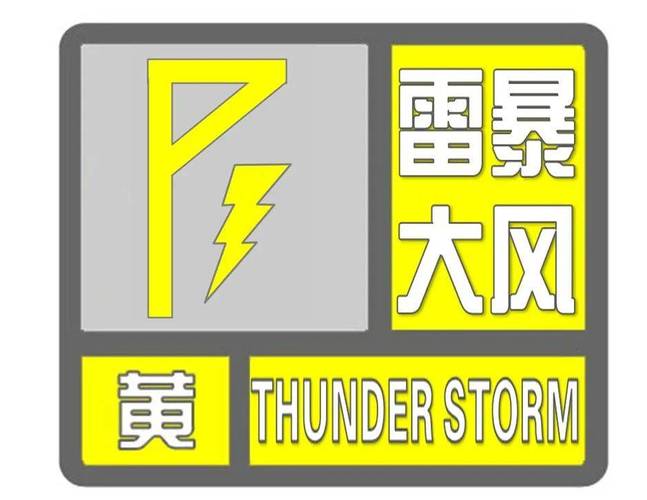 河北省定州市发布雷暴大风黄色预警