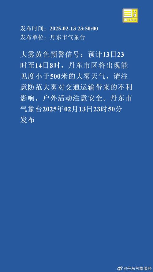 辽宁省喀喇沁左翼蒙古族自治县发布大雾黄色预警