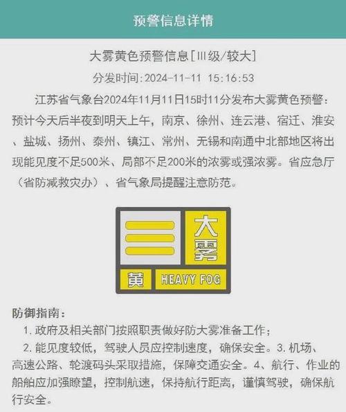 江西省瑞金市发布大雾黄色预警_2
