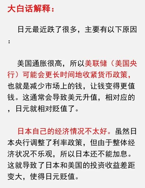 日元快速贬值 专家:日本经济不确定性增强