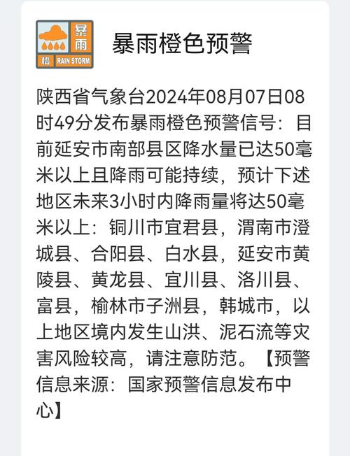 陕西省西安市发布雷雨大风黄色预警_1