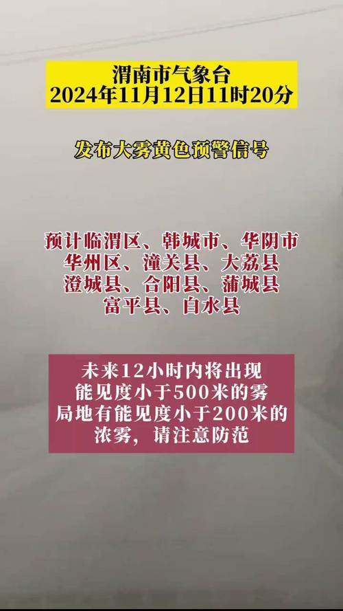 陕西省安塞县发布大雾黄色预警_1